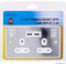 New 13 AMP Chrome Polish Socket Double Switch USB Plug 2 Gang Power Electric
