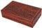 Ajuny Handgeschnitzte dekorative Schmuckaufbewahrungsbox aus Holz mit Blumenschnitzereien – vielseitig einsetzbar als Uhrenbox, Schatzkiste, ideal für Geschenke – braun, 25,4 x 15,2 cm