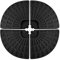 GOPLUS Pied de Parasol en HDPE, Lot de 4 Dalles de Parasol de Forme Ronde, Conception Empilable, Capacité d'eau 52L ou de Sable 66KG, Support de Parasol de Jardin, Terrasse, Cour, Noir, 48X48X7,5CM