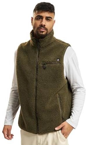 Brandit Teddyfleece Vest Men, Oliv, Größe 4XL