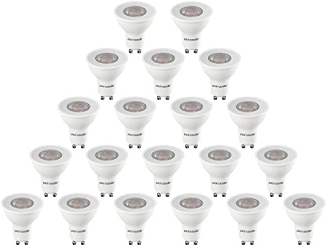 paul russells GU10 LED Bulbs, 7W 560lumens, 75Watt Equivalent, GU10 Spotlight Bulbs Replacement, 36° Narrow Beam, Natural Cool White 4000K, No Flickering, Energy Saving Non-Dimmable, Pack of 20