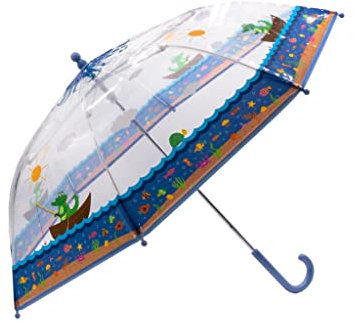 Kinder-Regenschirm transparent Alligator - bb-Klostermann 53133