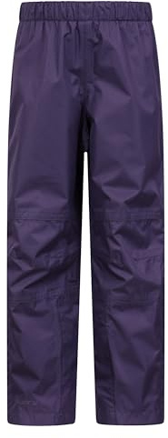 Mountain Warehouse Spray Kids Waterproof Trousers | Boys & Girls Breathable Childrens Bottoms with Mesh Lining, Comfy Taped Seams Rain Pants with Half Leg Zip, For Wet Weather