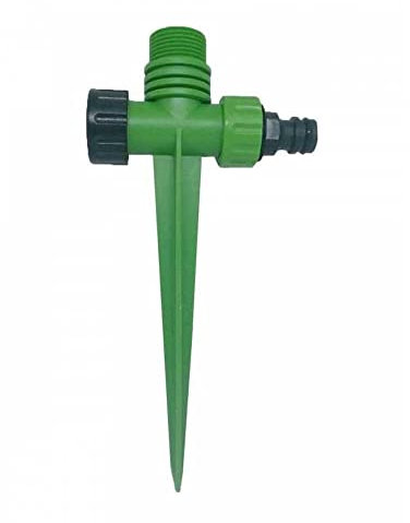 Pincho Porta aspersor. Rosca Superior Hembra 1/2 y Macho 3/4 en el Mismo Producto. Rosca Lateral 3/4 + Adaptador. Fabricado en plástico Ultra Resistente.