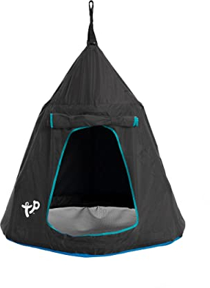 TP Toys UFO Swing Seat Black With Mesh Window. Den Floor Is Constructed Of Durable Plastic Mesh For Ventilation And Drainage. Best Place For Kids To Hang About - Suitable For 3+ Years.