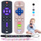 Orzbow 2 Piezas Mordedor Bebe, Mando Juguete Bebe de Silicona con Clip de Chupete y Botones Pulsables, Suave Juguetes Montessori Bebe 0-6 Meses, Mordedores Bebes 3-6Meses, Negro y Rosa Claro