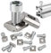 10 Stück Nutensteine M6, T-Nut Schiene M6 mit 10 Stück Schrauben, T-Nut Kohlenstoffstahl Nutenstein, Gewindedurchmesser M6 für C Profil, Aluprofil, Spannpratzen, Aluschiene, T Nut 30 Schiene