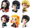 SPIRTUDE 6 Stück Anime Action Figur Anime Sitzende Figuren Tanjiro Nezuko Figur Rengoku Spielzeug Home Decolate Geschenke für Weihnachten Geburtstag