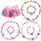 6 Stück Einhorn Armbänder Mädchen, Holz Kinder Schmuck Set, Einhorn Freundschaftsarmband Mädchen Halskette, kette kinder, Einhorn Armbänder, Kinderschmuck, Halskette Armbänder Kinder Mitgebsel