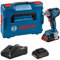 Bosch Professional 18V System boulonneuse sans-fil GDS 18V-330 HC (couple de serrage 330 Nm, couple de décollement 560 Nm, 2 batteries ProCORE 4.0Ah, chargeur, 1 module Bluetooth Low Energy, L-BOXX)