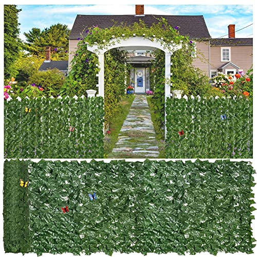 sxysdkjco Sichtschutz Fã¼r den Garten Sichtschutz Zum Aufstellen Garten,Sichtschutz Balkon Seitenwand Garten Terrasse,Den Nackten Zaun Bedecken, Sichtschutz Balkon Efeu(Size:1x1m/3.28x3.28ft)