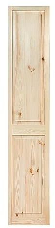 ben+camilla.com Kassettentür 201,3 x 39,4 cm | Rustikal & Unbehandelt | Hochwertige Kiefer Massivholztüren für Schrank- und Möbelbau