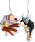 2in1 Auto Duftbaum/Lufterfrischer, Car Air Freshener Auto Scent | One Punch Man Anime, Saitama und Garou (Black Ice)