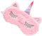 Healeved De Ojos De Unicornio De Peluche Rosa Cubierta Opaca Para Dormir y Viajar Diseño Creativo y Adorable Para Fiestas