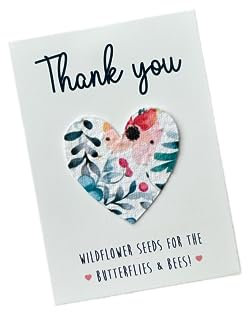Thank you seeds | Thank you gift | Wildflower seed paper gift | Wildflower seeds | Gift of thanks