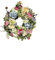 Emiif Trockenblumen Kranz, Regenbogen-Hortensien-Kranz, für Tür Hochzeit Fenster Kamin Wand Outdoor Ganzjährig Deko, Seidenblume, 45 * 45 cm