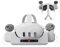 Charging Dock Station compatibile con Oculus/Meta Quest 3 caricabatterie auricolare di ricarica e controller staffa di ricarica stand per Quest 3 accessori