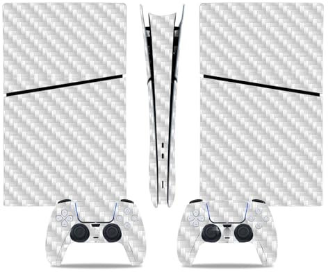 Peau Distance Console Pour PS5 Slim Skin Disc Edition & Pour PS5 Slim Skin Digital Edition Console Et Contrôleur Vinyl Cover Skins Wraps Scratch Resistant Compatible 18618 Cadeau D'enveloppements Skin