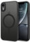 BENTOBEN for iPhone XR Case Magnetic [Compatible with MagSafe], Translucent Matte Back Anti-yellow Slim Soft TPU Military Grade Shockproof Women Men Protective Phone Cover for iPhone XR, Black