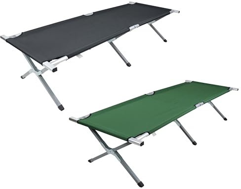 VCM Feldbett | Maße ca. L. 210 x B. 70 cm x H. 45 cm | Campingbett | Liege faltbar und klappbar - Tosali L