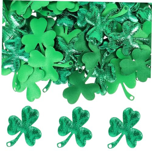 Ciieeo 300 Stk Hochzeitsdekoration Kuchen Kleeblatt Tischdekorationen christmas weihnachten Luftballons glitzerndes Konfetti Hochzeitskonfetti Esstisch Patrick schmücken