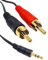 Electoys 3.5mm to 2RCA Cable RCA to AUX Cable Audio Output Adapter AUX to RCA Stereo Splitter 3.5mm to Phono Compatible with Smartphone Speakers Tablet HDTV - 0.5M/1.2m/1.5m/2m/3m/5m/10m/15m/20m