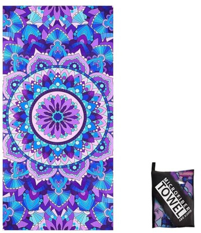 COSORO Strandtuch XXL160x90cm,Mandala Mikrofaser Badetuch Saunatuch,Strandtücher Leicht und schnelltrocknend,Strandhandtuch Sandfrei mit Tasche,Handtuch für Damen Herren Reise Urlaub Schwimmen