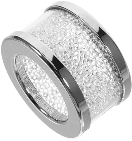 GRADENEVE Silberne Serviettenringe Mit Diamant-Bling- Für Esstische Serviettenhalter Für Hochzeitsfeiern Kreative Serviettenschnallen Für Haushalt