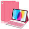 Lielax Keyboard case for ipad 10th Generation 2022/A16 11th Generation inch 2025(10.9/11 Inch), UK Layout Detachable Wireless Bluetooth Keyboard Case for ipad 11/10 Gen - Pink