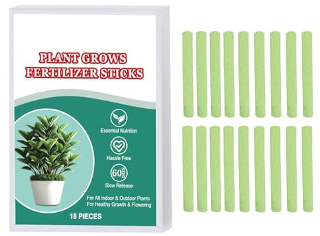 Düngerstäbchen, Pflanzendüngerstäbchen, 18X Bio-Düngestäbchen Spikes, Obstbaumdüngerspitzen, Allzweck-Zimmerpflanzendünger für den Innen- und Außenbereich