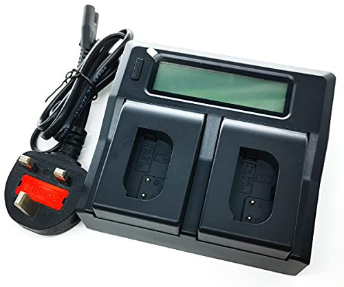Quick/Fast Dual LCD-Display Battery Charger for Panasonic DMW-BLK22 DMW-BLK22GK BLK22 Lumix DC-S5 DC-S5K GH5 G9 Camera