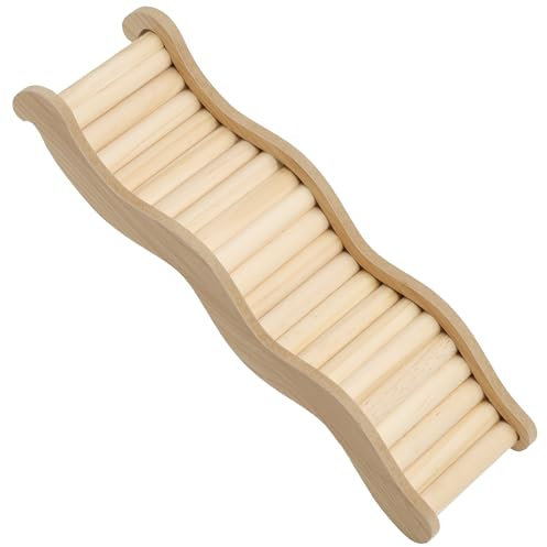 Hamster Plattform, Hamster Klettergerüst Ratte Kletterleiter Groß Kletterspielzeug Hamster Rennmaus Mäuse und Kleintiere Holzleiter Brücke