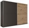 MESIO Kleiderschrank in Artisan Eiche Optik, Graphit - Vielseitiger Schwebetürenschrank 2-türig mit viel Stauraum - 270 x 210 x 60 cm (B/H/T)