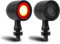 DREAMIZER Mini LED Blinker Motorrad E Geprüft, CNC 12V blinker e Scooter Universal Blinker, Amber&Rot Licht Kompatibel für Harley Honda Kawasaki Suzuki Triumph Yamaha, 2 Stück
