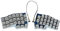 LYEAA Clavier filaire ergonomique Split Keyboard avec Hot Swap – Support main gauche droite pour clavier de jeu PC