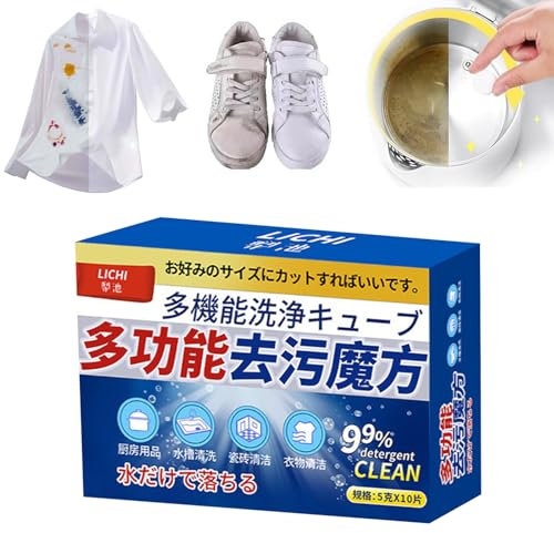 Neue Multi-Functional Bio-Enzyme Cleaning Tablets, Multifunktionale Bio-Enzym-Reinigungstabletten, Aktiv-Enzym-Wäschefleckenentferner, für Küchen Spüle Fliesen Kleidung Shoes (1)