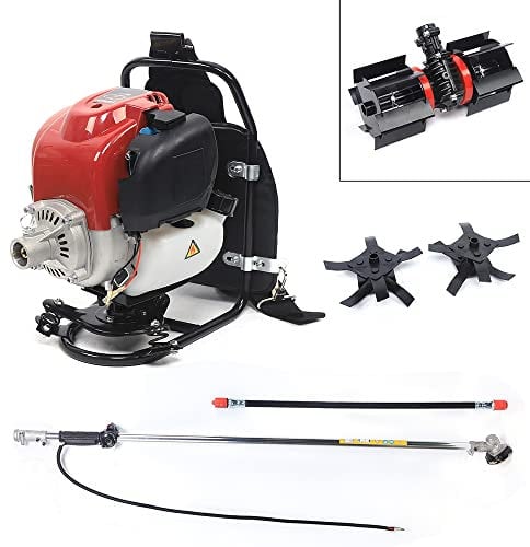 Desbrozadora multiusos de 4 tiempos, 3 en 1, desbrozadora de gasolina, cortasetos, cortasetos, para deshierbar, cosechar, desbrozar y excavar en el campo