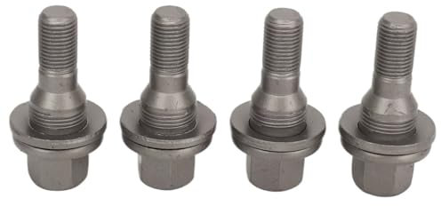 BASPHHH écrou Jante Compatible avec Peugeot pour 206 1998-2016 pour 207 2006-2016 Voiture 17 mm Boulons de Roue hexagonaux Écrous de Pneu Goujons 540567 003549817