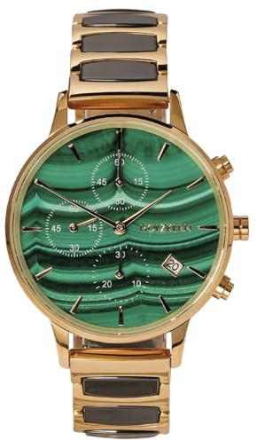 HOLZKERN Damenuhr Chronograph Jolly Malachit/Keramik 9010631016401