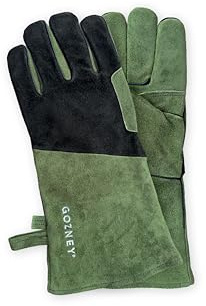 Gozney Heat-Resistant Gloves 14 - Premium Suede Gloves for Pizza Ovens, High-Heat Thermal Protection up to 950°F, Long Gauntlet Design for Safety