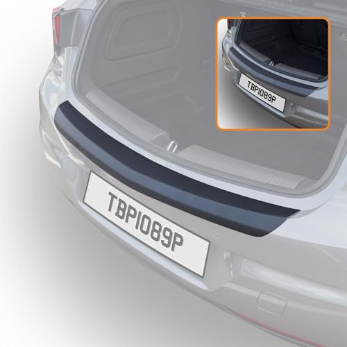 Travall Car Boot Bumper Protector Compatible with Vauxhall Astra 5 Door Hatchback K (2015-2021) - Vehicle-Specific Black Smooth Plastic Bumper Protection against Scuffs and Scratches