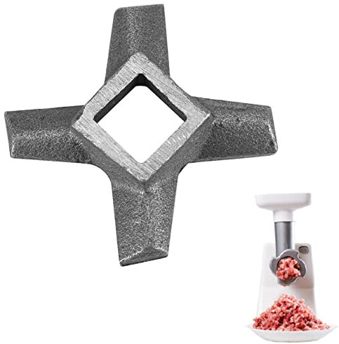 Cuchillas para Picadora de Carne, Haofy Hoja de Amoladora de Carne de Acero de 1 Piezas, Reemplazo de la Cuchilla en Forma de Cruz para Máquina Trituradora, Accesorios para Molinillos de Cocina, 5