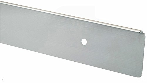 T&C™ 38mm-40mm Kitchen Worktop Finishing Profiles 3mm Radius Top & Bottom - Hand Finished - Satin Silver Finish (630mm Long Worktop End Cap)