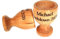 Personalised Beech Wood Egg Cups – Set of 2 Engraved Wooden Egg Holders – Custom Breakfast Gift for Couples, Weddings, Anniversaries, or Housewarming
