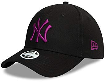 New Era New York Yankees MLB Cap 9Forty Basecap verstellbar Damen Baseball Colour Essential schwarz lila - One-Size