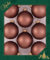 Krebs Glas Lauscha - Weihnachtsdekoration/Christbaumschmuck aus Glas - Unifarbende Kugeln Kokosnussbraun - Menge: 8 Stück - Farbe: Braun Matt - Größe: ca. 7 cm