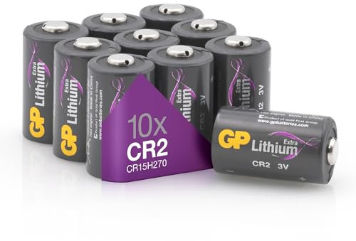 CR2 - Set da 10 Pile | GP Extra | Batterie al Litio CR 2 da 3V - Lunga Durata