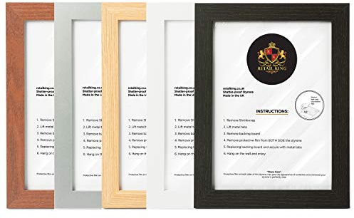 A1,A2,A3,A4,A5,A6 MODERN STYLE WOOD PHOTO PICTURE POSTER FRAMES OAK,WHITE BLACK (SILVER, 70X50 CM)