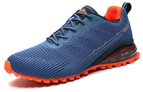 DANNTO Sportschuhe Herren Laufschuhe Turnschuhe Straßenlaufschuhe Atmungsaktiv Gym Sneakers(blau,41)