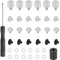 Iyowei Kit de Tornillos para Computadora PC Tornillo SSD M2, Tornillos para Ordenador SSD con Destornillador, Tornillos para Montar Placa Base SSD para Placa Base de ASUS (26 piezas)